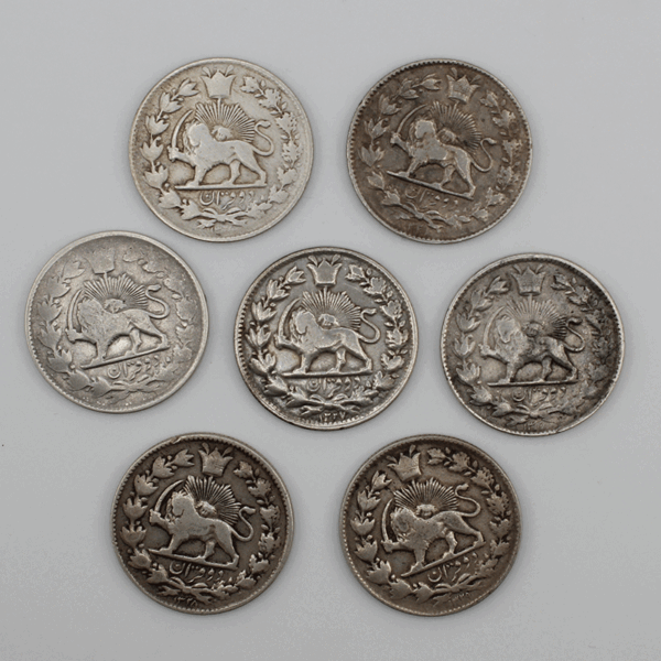 فروش و مشخصات سکه 2 قران نقره احمد شاه قاجار در سال ضرب 1327 تا 1329